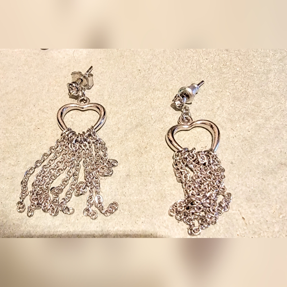 Pandora Heart Chandelier Sterling Silver
